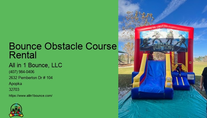 Obstacle Course Bounce House For Rent