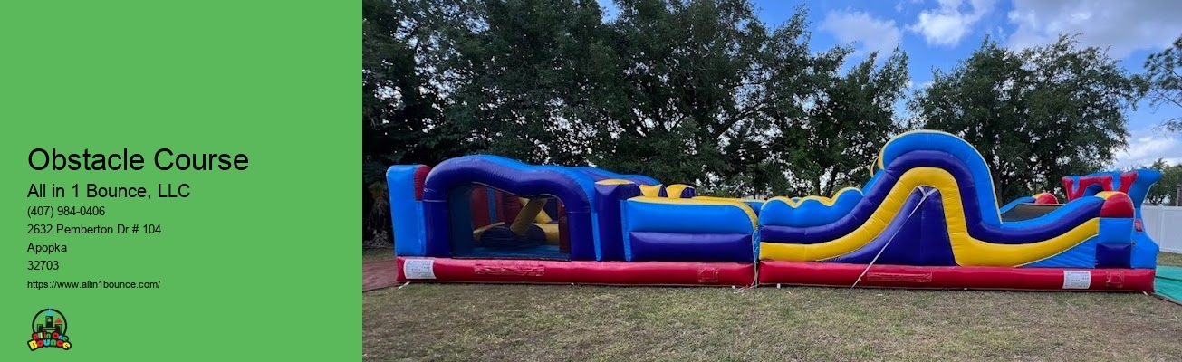 Obstacle Course Bounce House For Adults