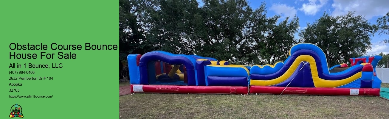 Inflatable Bounce Obstacle Course